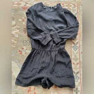 Club Monaco Black silk jumpsuit